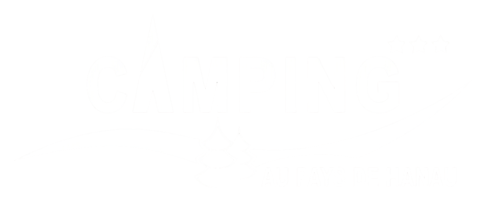 Logo Camping au Pays de Hanau noir sur blanc
